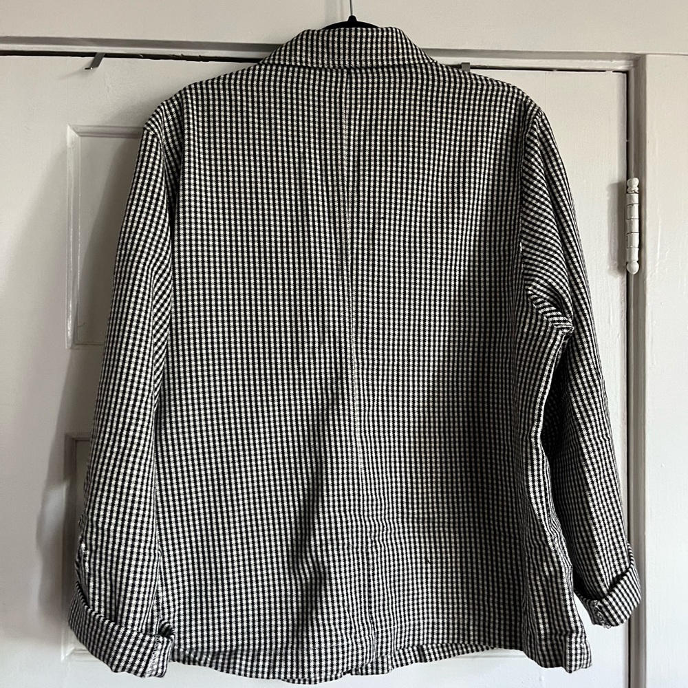 Big Bud Press Gingham Checkered Work Shirt Jacket Coat. 100% cotton - Picture 6 of 7